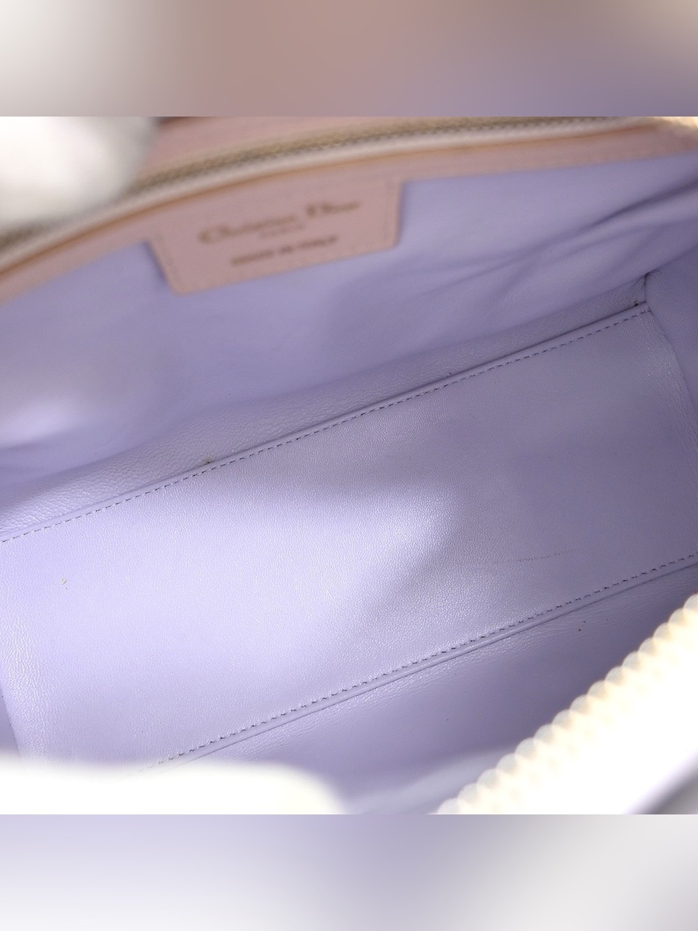 ✨🛍️ Christian Dior Leather Tricolor Medium Cannage Quilted Lady Dior Handbag - Picture 6 of 8